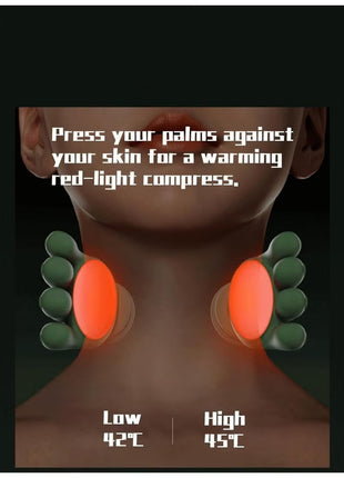 Neck and Shoulder Massager with Heat Portable Deep Tissue Massage for Pain and Stress Relief, Adjustable for Home, Car & Office