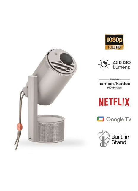 Mogo 3 Pro Mini 1080P Projector with Stand, Google TV & Netflix
