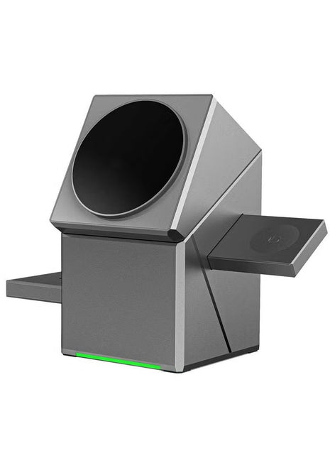 New Generation 3-in-1 Magnetic Pop-up Design Wireless Charger | High-tech Auto Rotation Charging Station | 15W Fast Charging Compatible with iPhone, Watch, and Earbuds