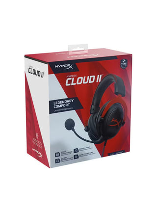 Cloud II Gaming Headset for PC And PS4 And Xbox One Nintendo Switch Red Wired