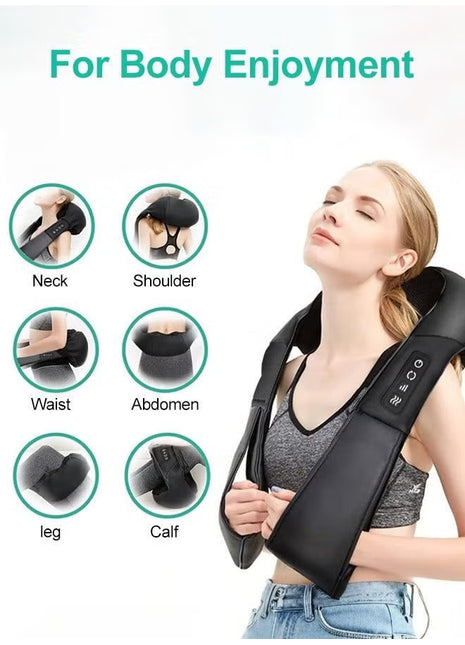 Electric Deep Tissue Neck & Back Massager with Heat