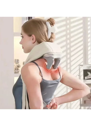 Cordless Shiatsu Neck Massager with Heat for Deep Tissue Relief