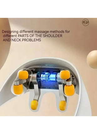 Cordless Shiatsu Neck Massager with Heat for Deep Tissue Relief