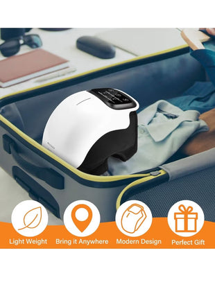 Knee Massager with 9-Level Heat & Vibration – Cordless Electric Therapy, LED Display, Pain Relief for Arthritis, Injury & Joint Care