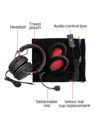 Cloud II Gaming Headset for PC And PS4 And Xbox One Nintendo Switch Red Wired