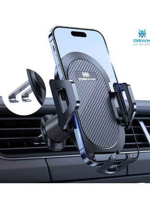 Car Phone Holder [Double Steel Hook] for Air Vent, Compatible with iPhone 15/14/13/12 Samsung Xiaomi and Other Smartphones Series