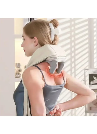 Cordless Shiatsu Neck Massager with Heat for Deep Tissue Relief