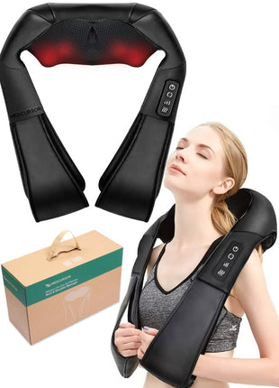 Electric Deep Tissue Neck & Back Massager with Heat