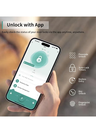Smart Door Lock – Fingerprint & Keypad Keyless Entry