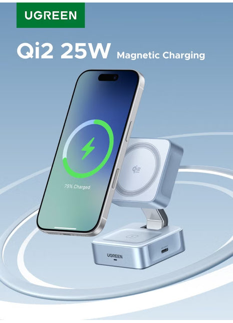 25W Wireless Charger 2-in-1 Magsafe Charger Magnetic Wireless Charger Fast Charging Compatible With all phoneses