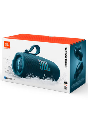 Charge 6, Portable, waterproof, and drop-proof Bluetooth speaker.