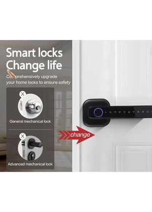 Smart Door Lock – Fingerprint & Keypad Keyless Entry