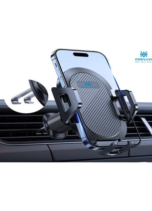 Car Phone Holder [Double Steel Hook] for Air Vent, Compatible with iPhone 15/14/13/12 Samsung Xiaomi and Other Smartphones Series