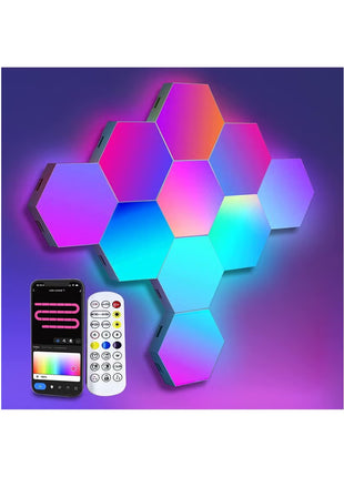 COOLBABY Hexagon RGB Smart Lights with App & Remote