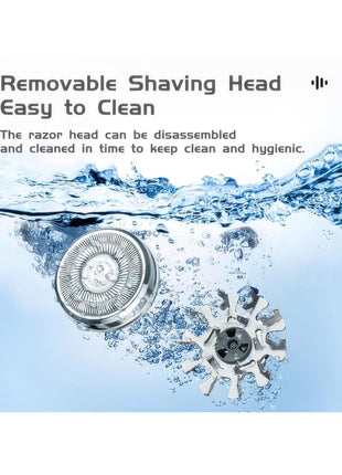 Compact rechargeable mini electric shaver designed for efficient, comfortable shaving