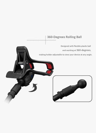 Flexible Phone Holder And Mount Black