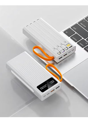 Power Bank with Built in Cables, 20,000mAh, 22.5w PD fast charging Power