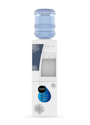 Hot and cold water dispenser with efficient compressor cooling for instant refreshment