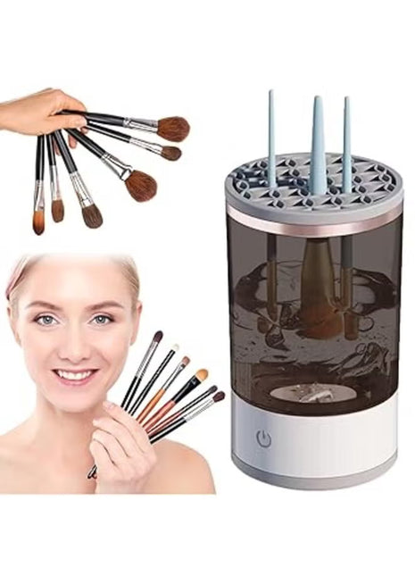 Electric Makeup Brush Cleaner Machine Upgraded Cosmetic Brush Cleaner, Brush Blender, Brush Cleaner, Automatic Spinning Makeup Brush Cleaner