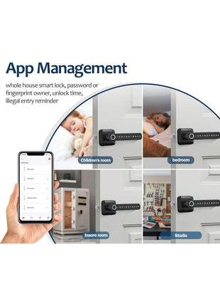 Smart Door Lock – Fingerprint & Keypad Keyless Entry