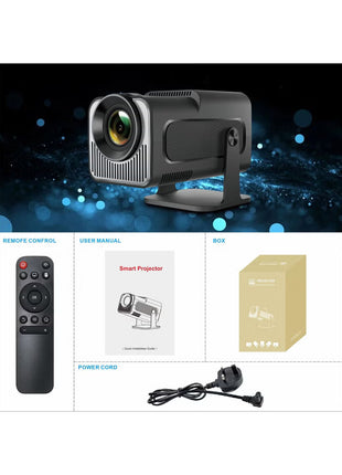 Portable HD Projector - Support 4K - Smart Projector with 5G Dual-band Wifi and Bluetooth