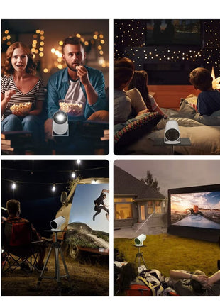 Portable Projector Pocket 5G WIFI Android11.0 Support 130 Inches Home Theater Full HD